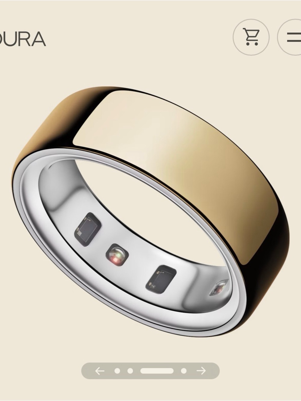 Gold Oura Ring Size 5